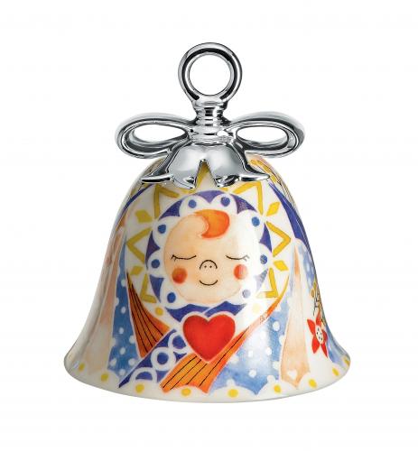 Alessi Weihnachtsschmuck Weihnachtsglocke "Jesus" aus Porzellan
